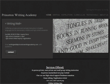 Tablet Screenshot of princetonwritingacademy.com